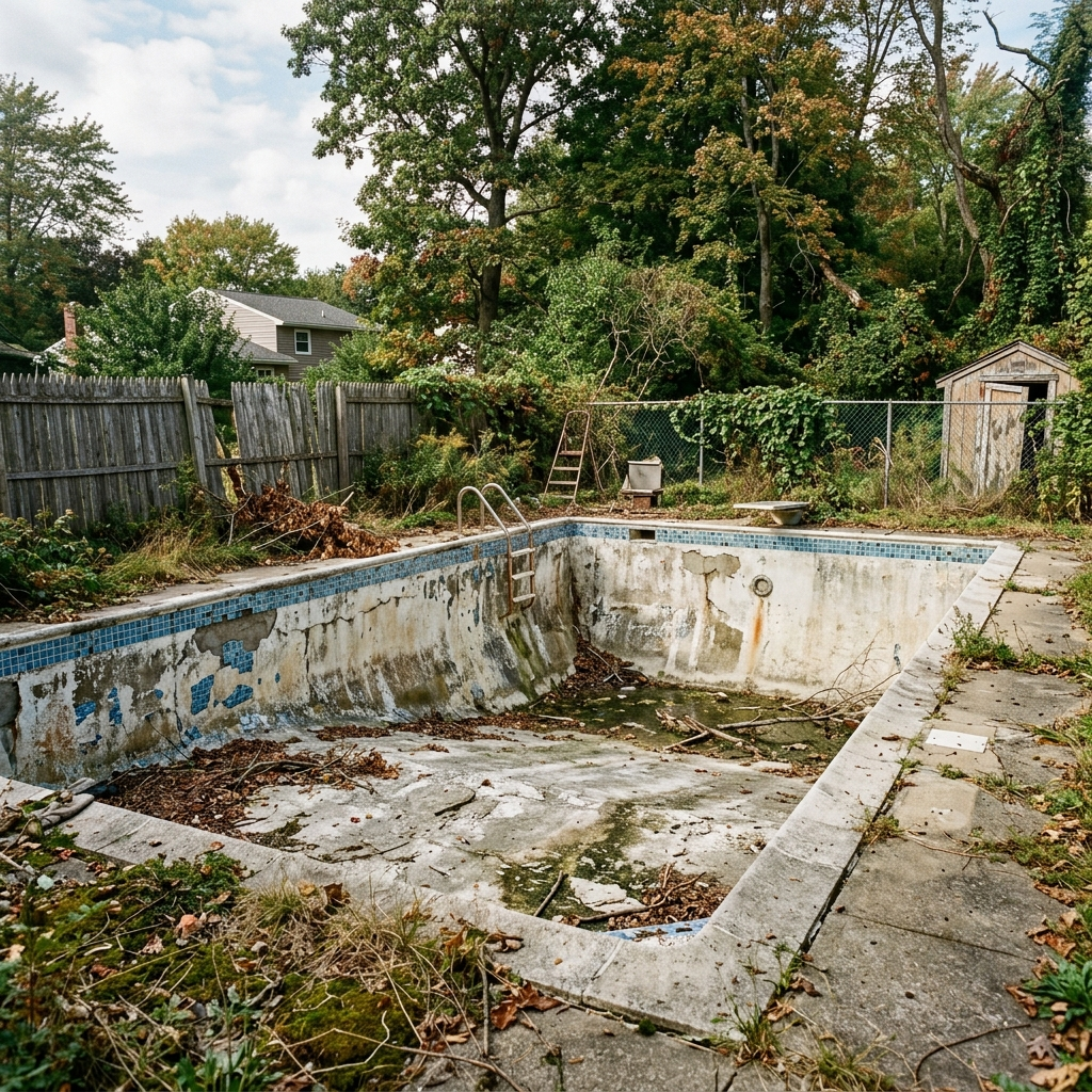 Outdated Pool Before Remodel